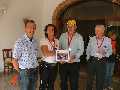 Cesare premiato da Maria Assunta con il Sindaco di Rivoli ed il Presidente di Benaco Auto Classiche